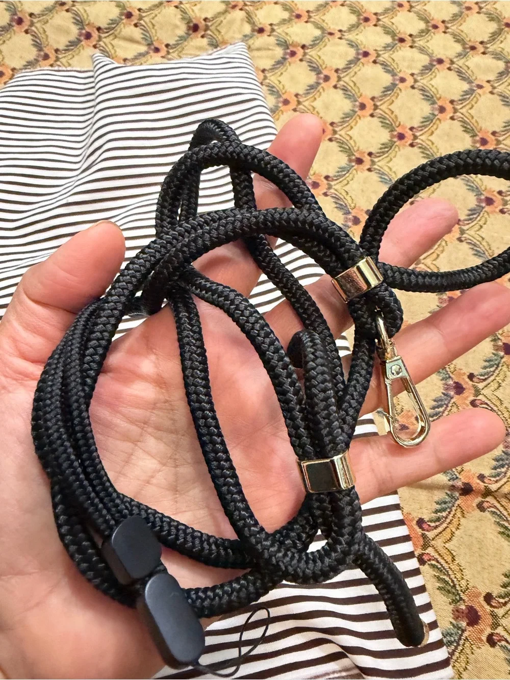 Universal Black Phone Lanyard with Adjustable Strap